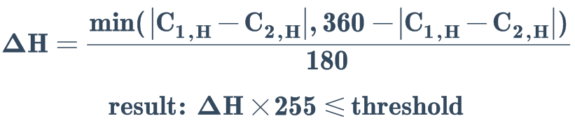 h-distance-color-detection